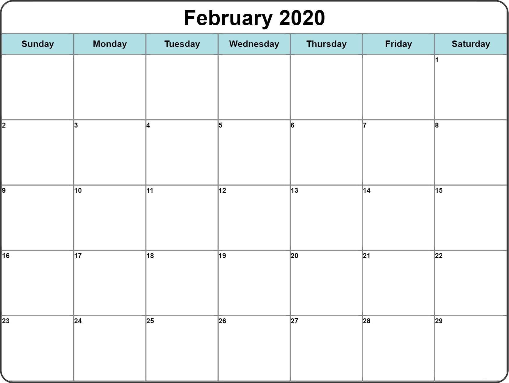 Free Blank Calendar