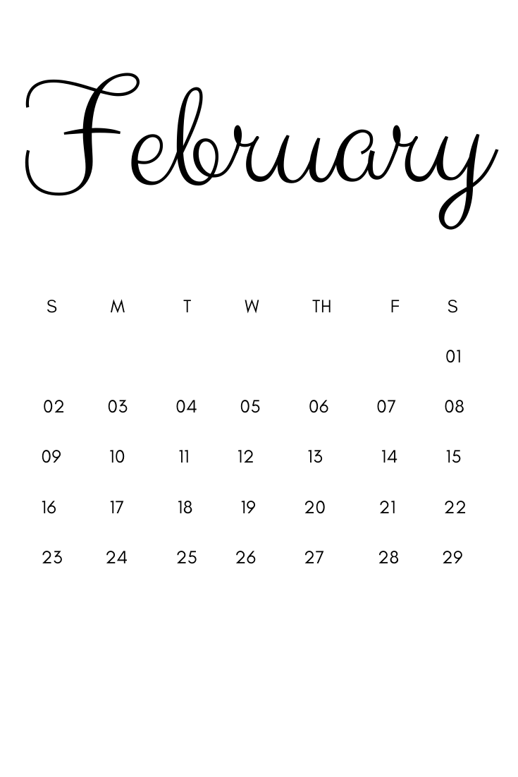 Printable Calendar 2020