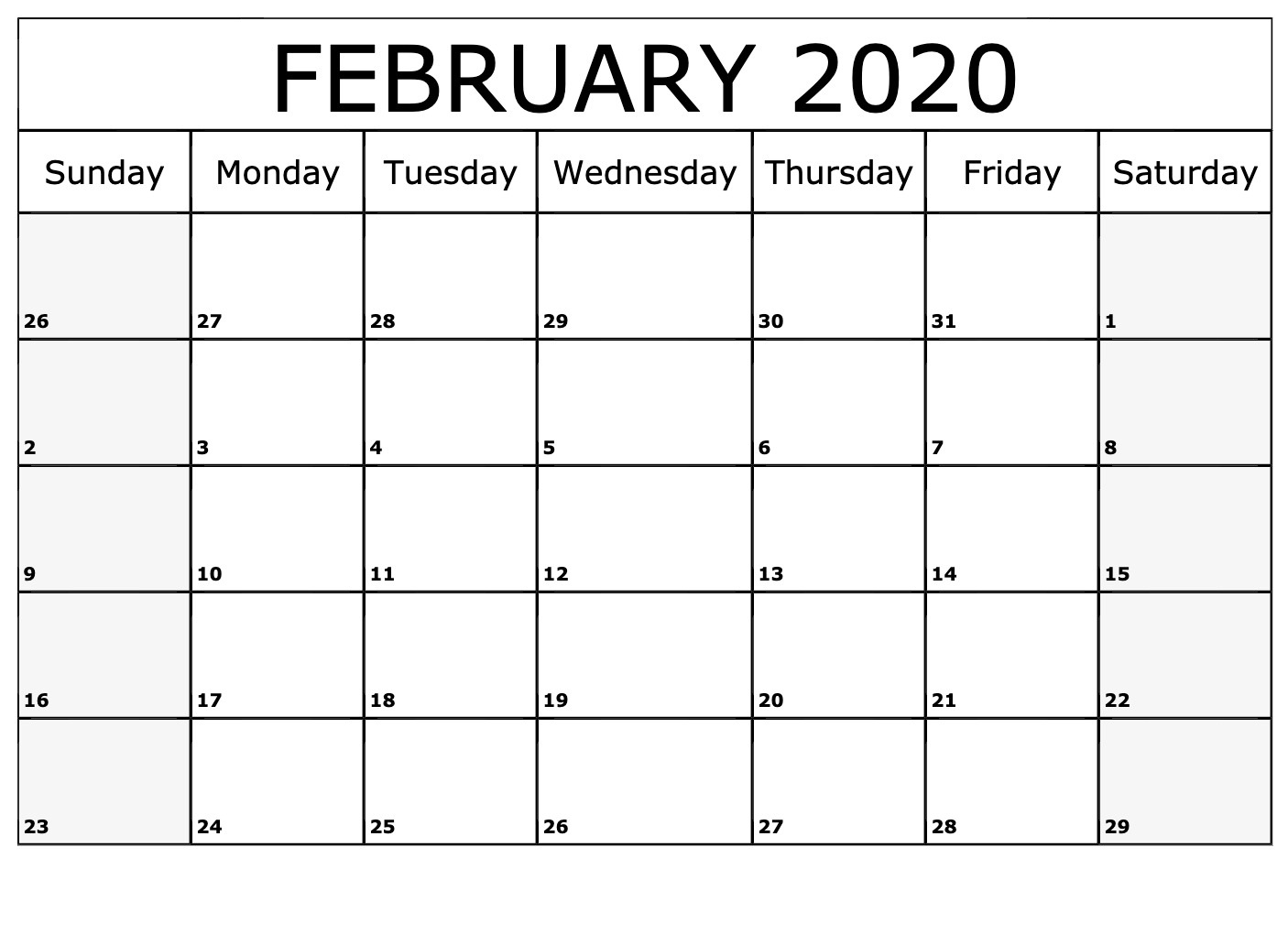 Calendar Printable