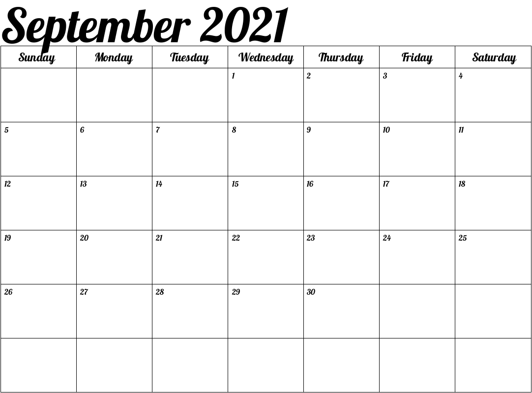 2021 Calendar Tamil September