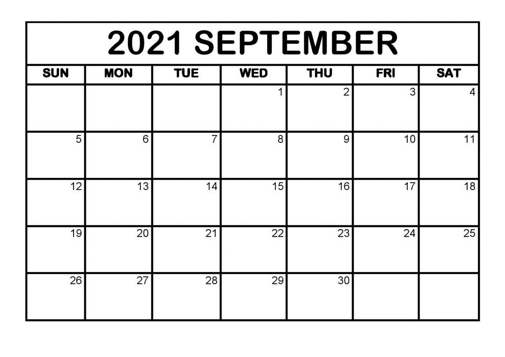 2021 September Calendar Marathi