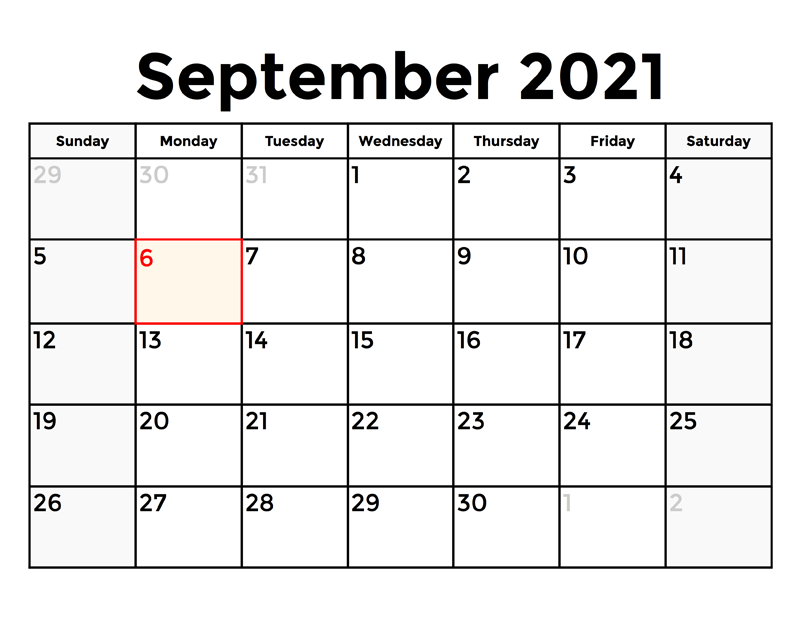 2021 September Calendar With Holidays India