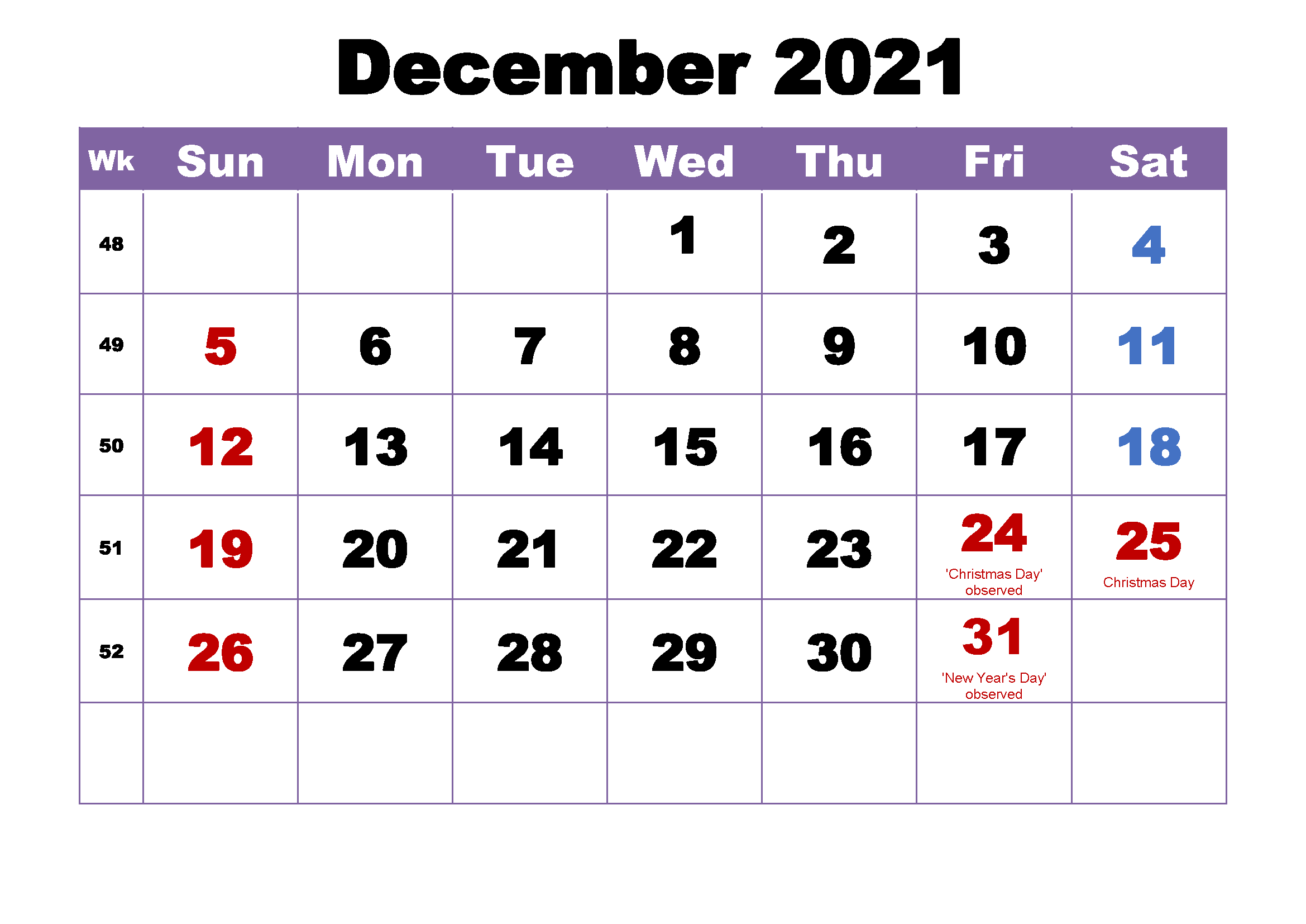 December 2021 Calendar Printable Reddit Reminder