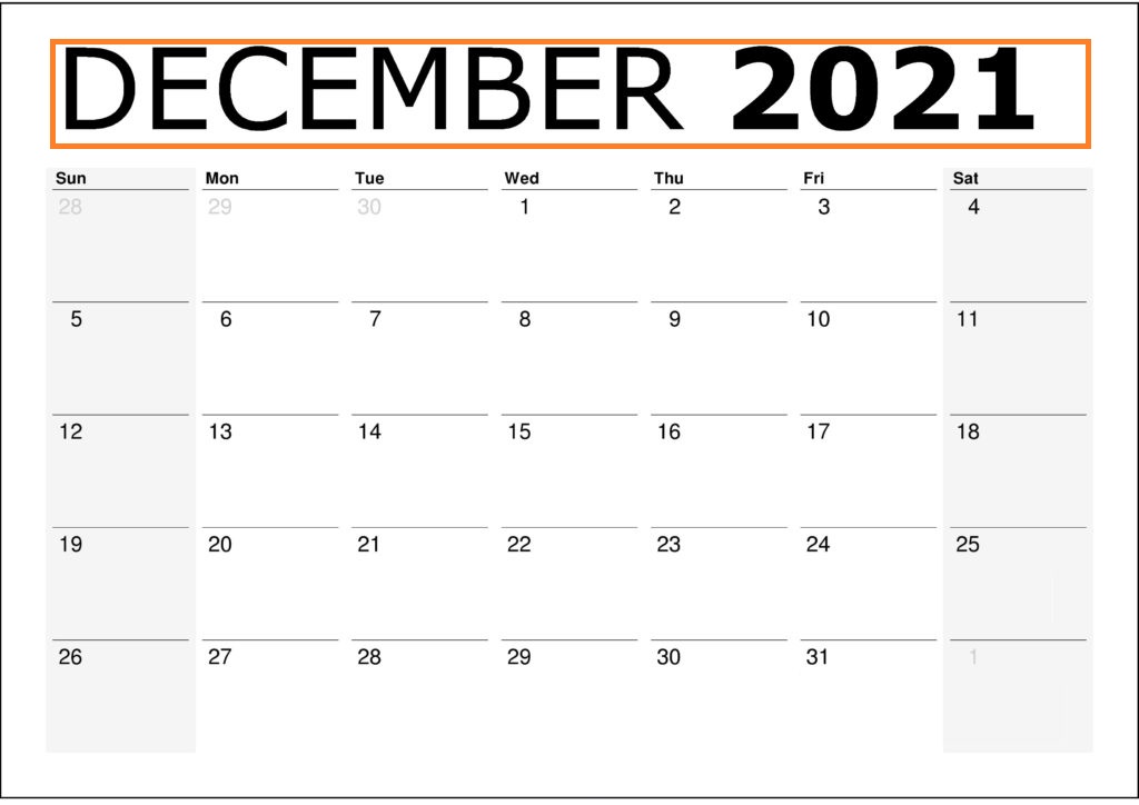 December 2021 Calendar With Holidays India