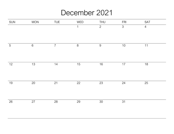 December Calendar 2021 With Holidays South Africa