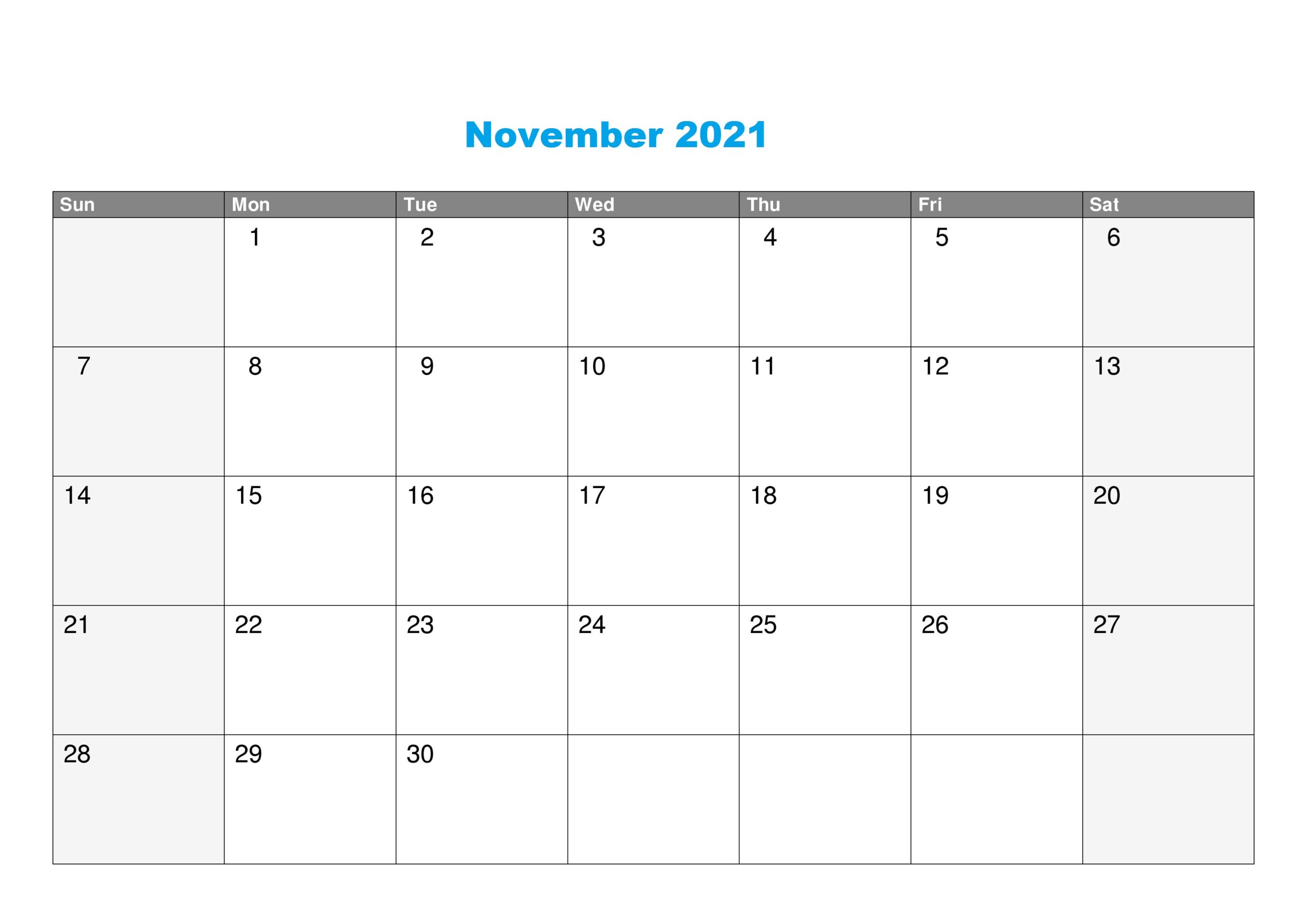 November 2021 Calendar Shadi Muhurat