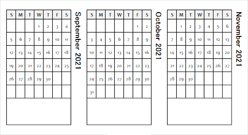 October 2021 Calendar Template Excel Editable Free