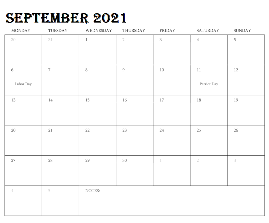September 2021 Calendar Panchang