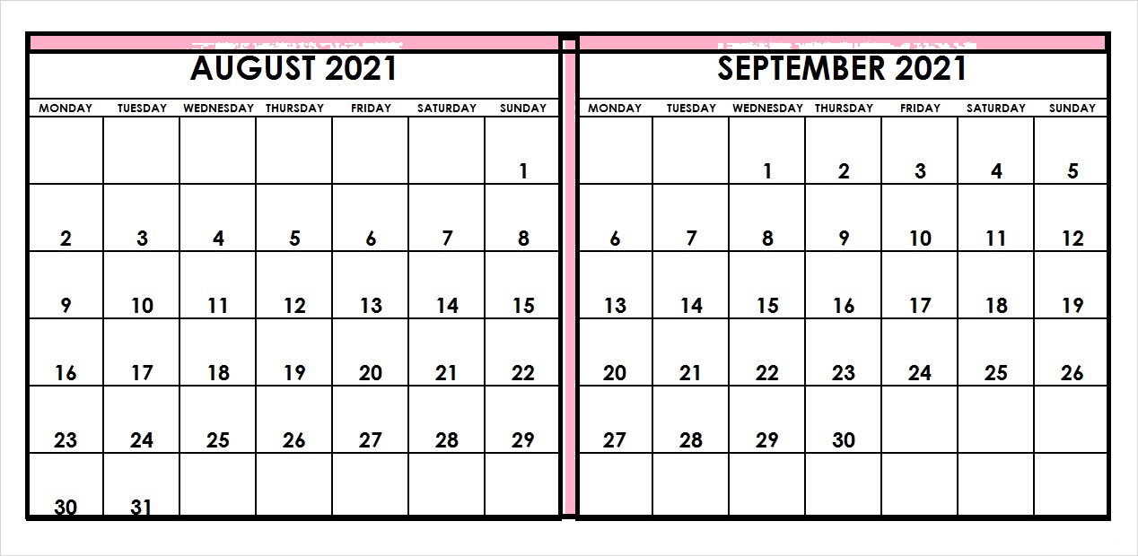 September 2021 Calendar Roster Template