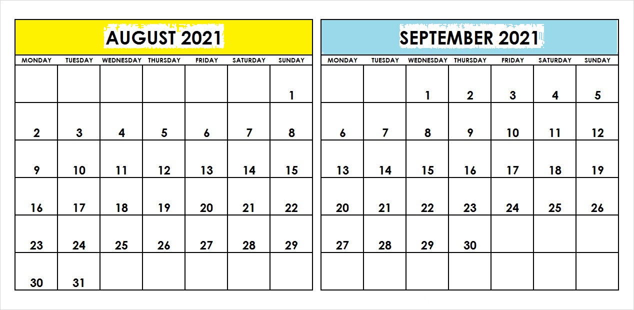 September 2021 Printable Calendar Keto