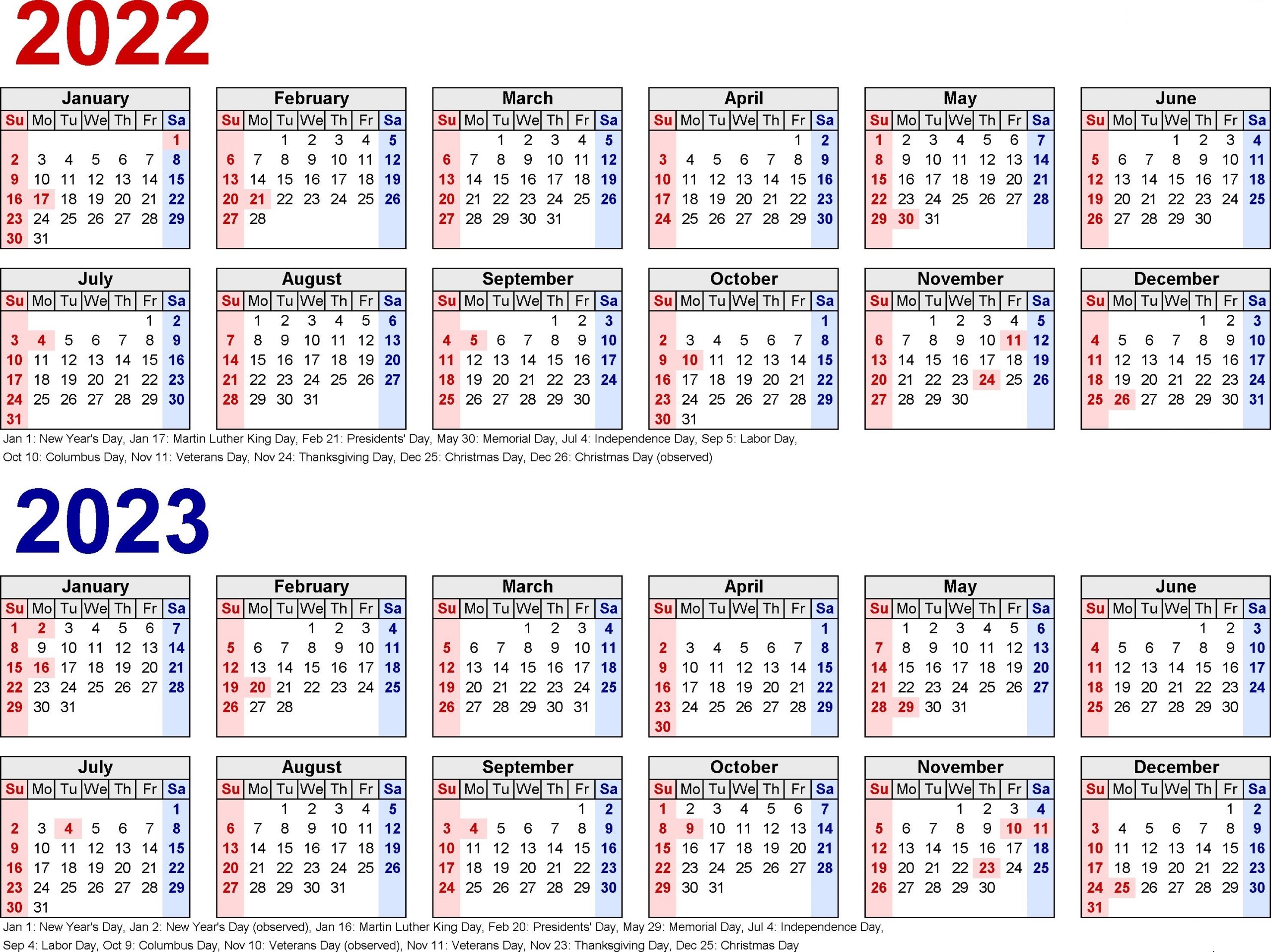 2022 Biweekly Payroll Calendar Template