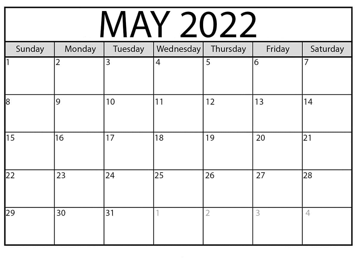 2022 Calendar Template Free Download
