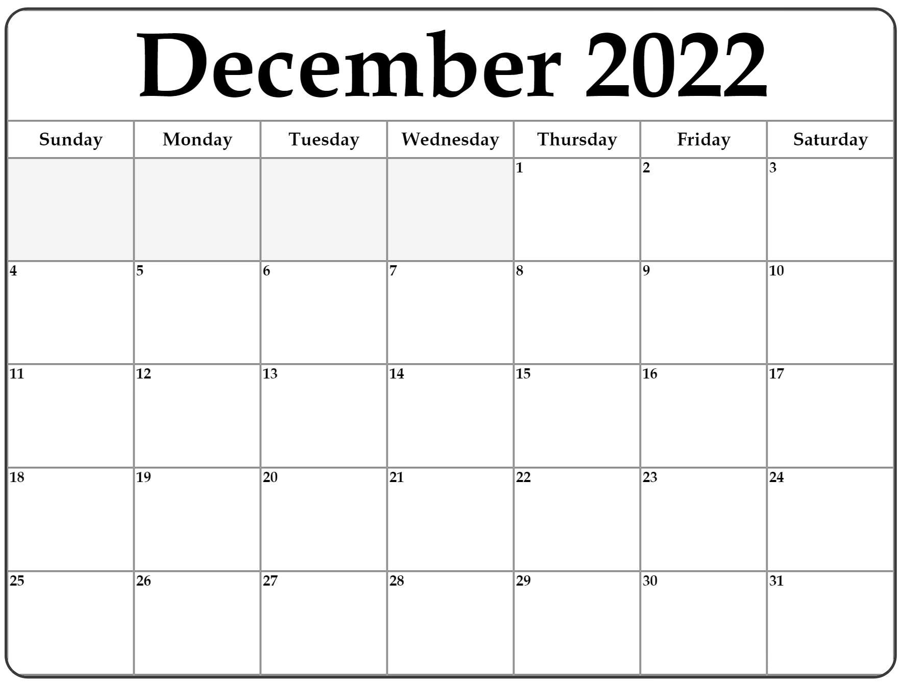 2022 Calendar Template Illustrator