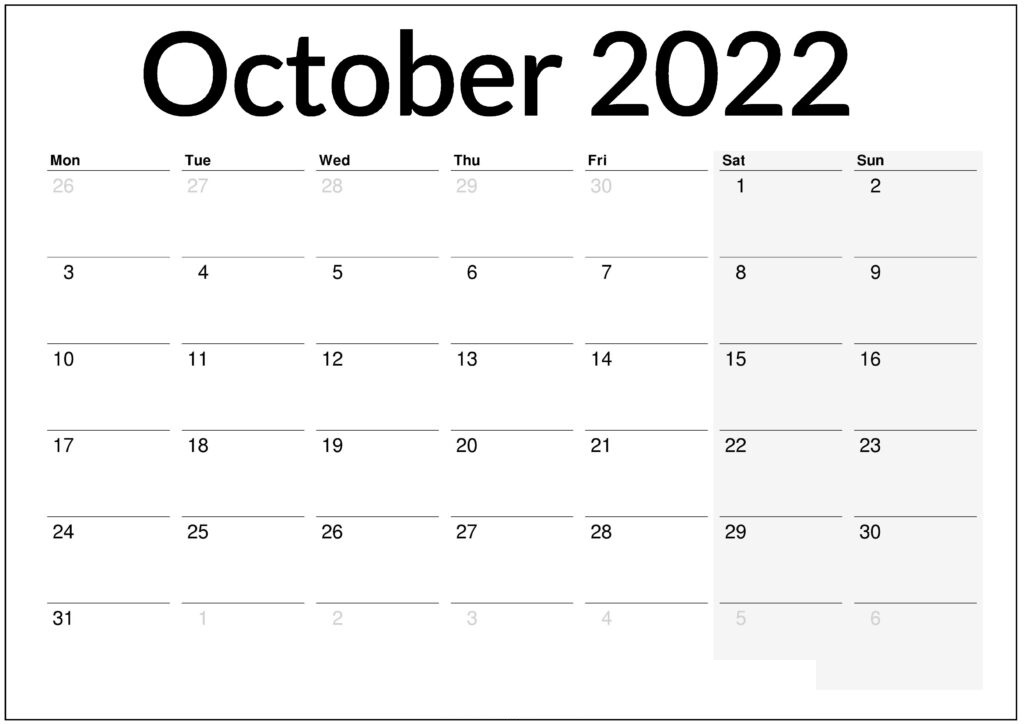 2022 Calendar Template word