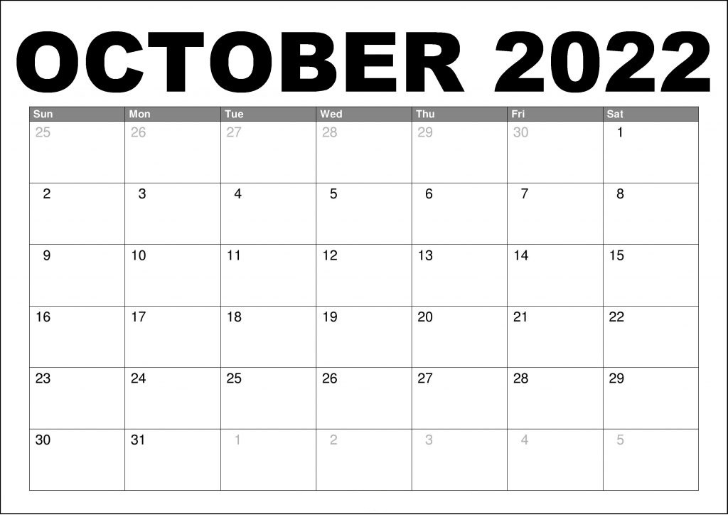 2022 Printable Monthly Calendar With Holidays