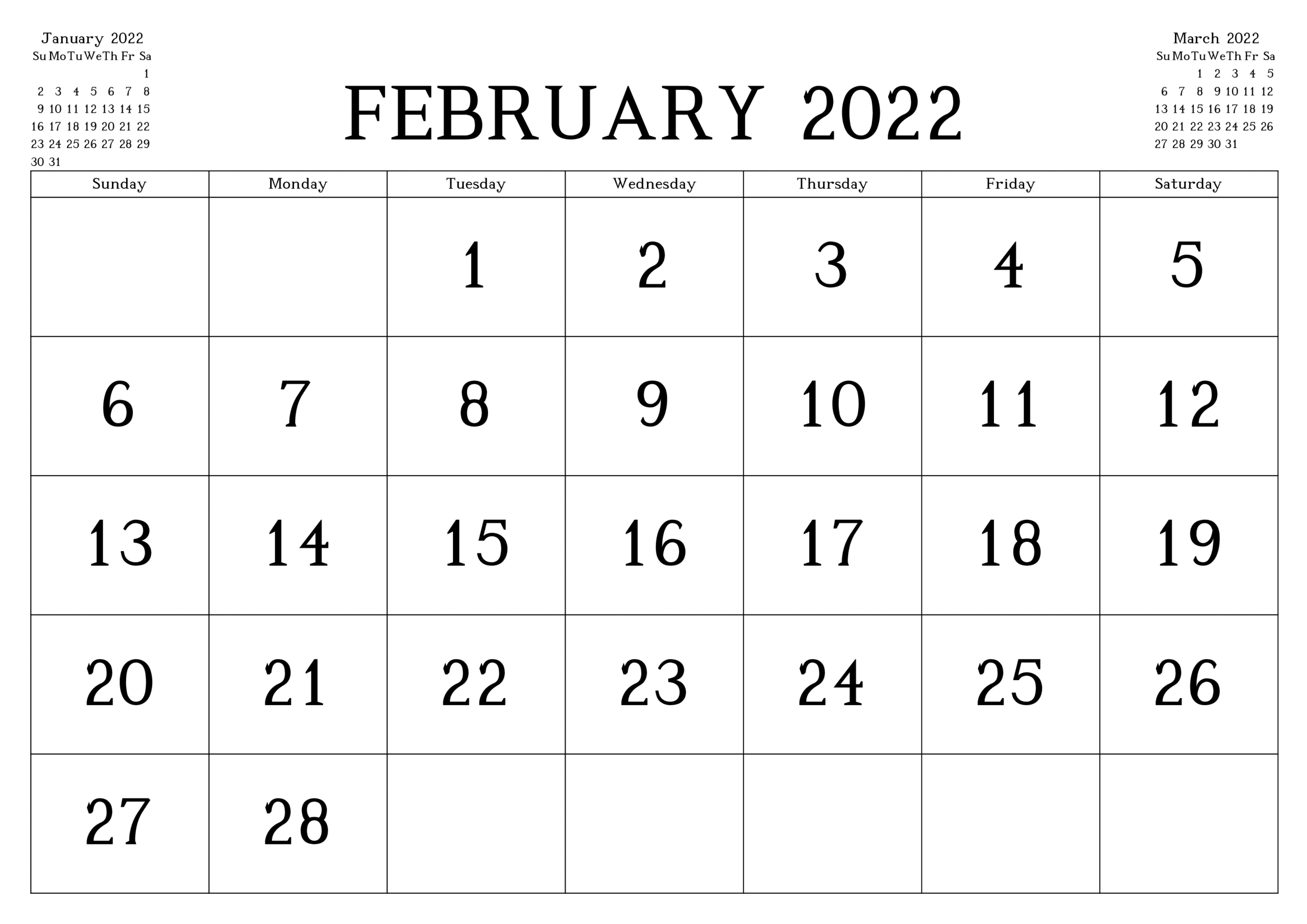 Calendar 2022 February Urdu