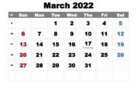 Calendar March 2022 Kalnirnay