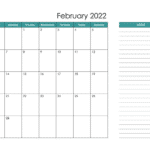 February 2022 Calendar