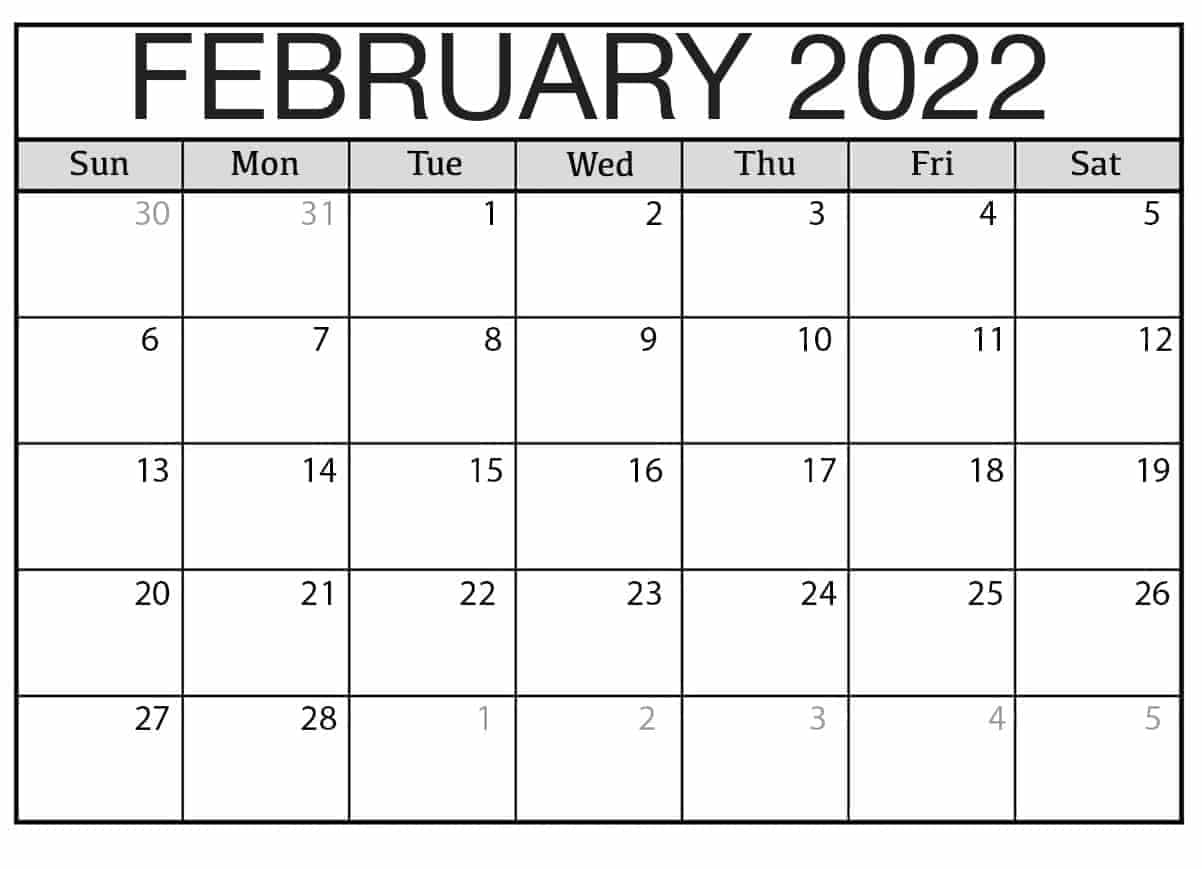 February 2022 Islamic Calendar