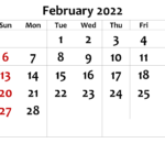 February Islamic Calendar 2022