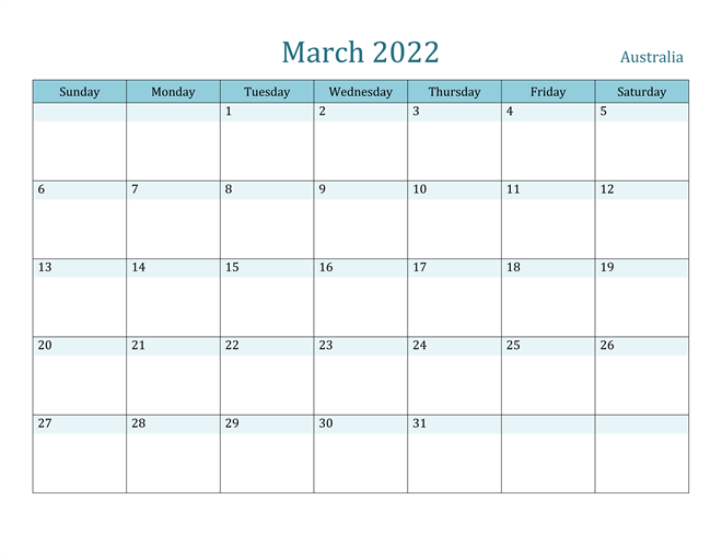 March 2022 Calendar With Holidays South Africa
