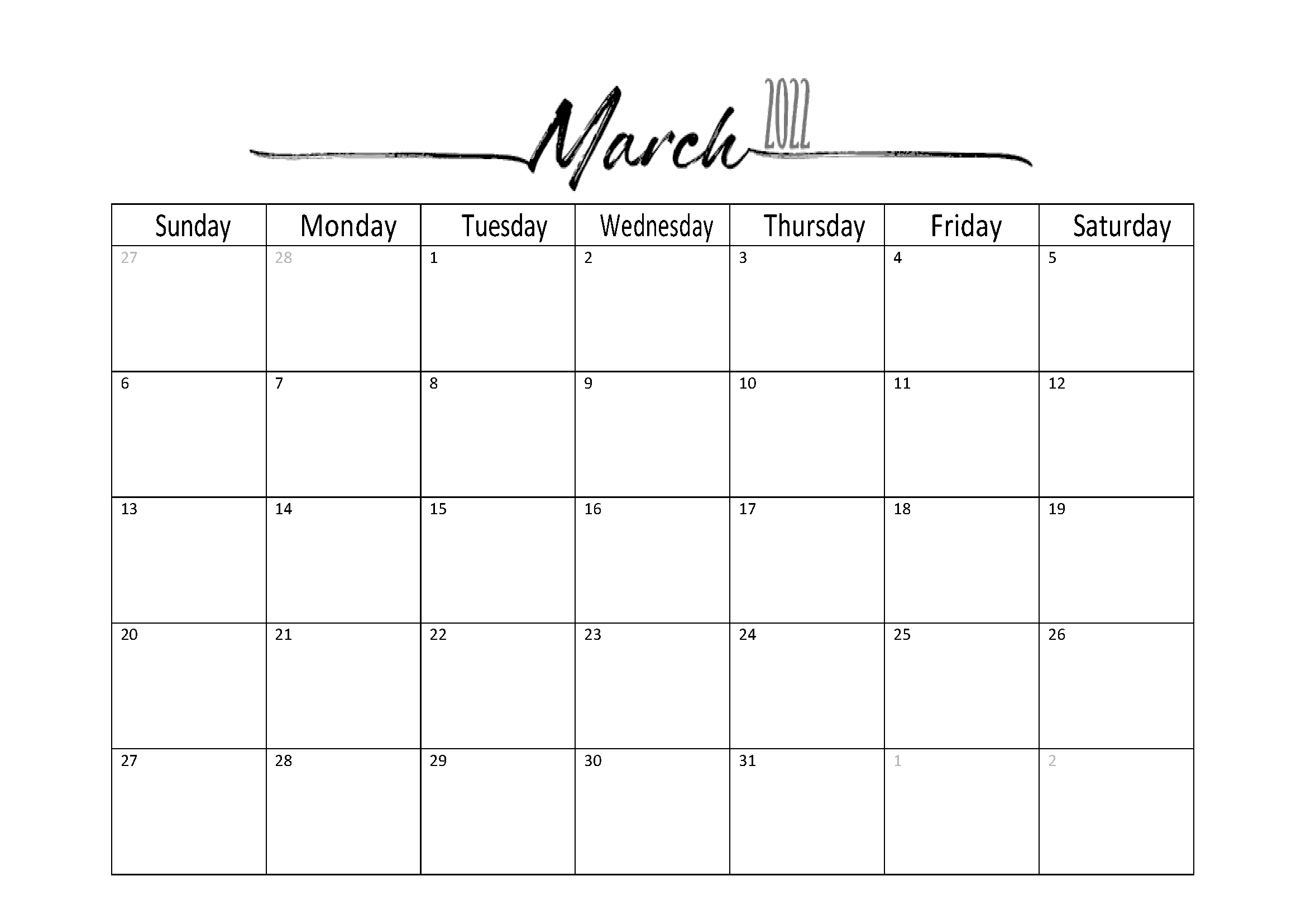 March 2022 Calendar With Holidays Wiki