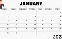 January 2023 Calendar Download Free