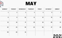 2023 April & May Calendar