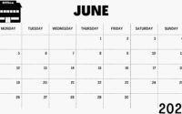 2023 Blank June Calendar