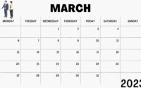 2023 March Calendar Festival