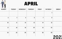 April 2023 Blank Calendar Editable