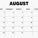 August 2023 Calendar Notion Template