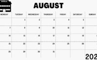 August 2023 Free Printable Calendar