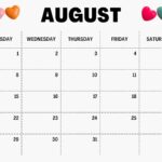 August 2023 Printable Blank Calendar