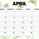 Calendar 2023 April Printable