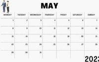 Calendar 2023 May Canada