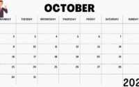 Calendar October 2023 Printable