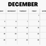 December 2023 Blank Calendar