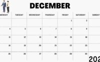 December 2023 Printable Calendar Custom Dates