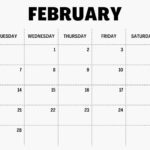 February 2023 Blank Calendar Excel Template