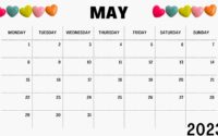 Free May 2023 Printable Calendar