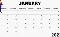 January 2023 Printable Calendar Download