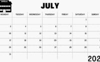 July 2023 Calendar Notion Template
