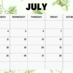 July 2023 Calendar With Holidays