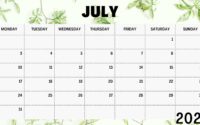 July 2023 Calendar With Holidays