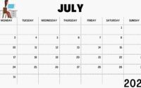 July and August 2023 Printable Calendar