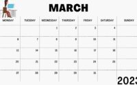 March 2023 Calendar Template For Google Sheets