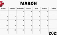 March 2023 Calendar with Holidays England