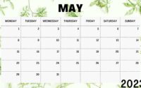 May 2023 Calendar Excel Template