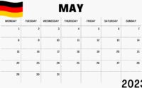 May 2023 Calendar with Holidays Germany